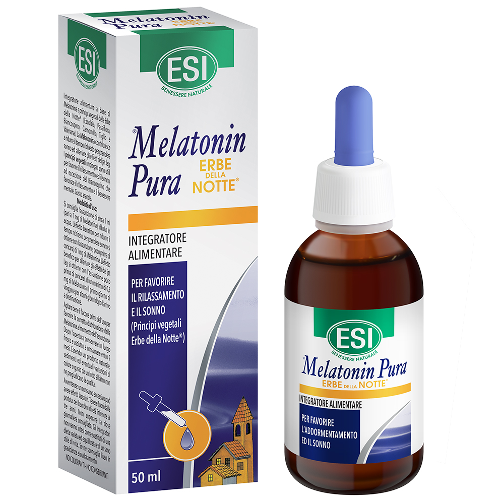 Melatonin Pura gocce con Erbe della Notte