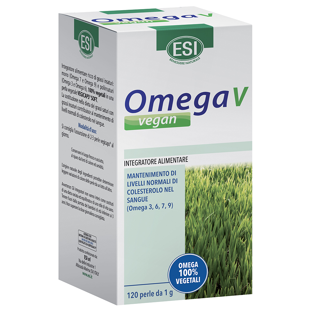 Integratore Omega 3 per il controllo del colesterolo: Omega V Vegan