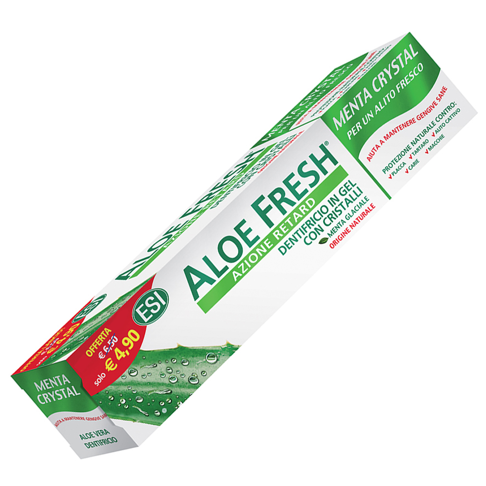Dentifricio naturale in cristalli all'aloe vera