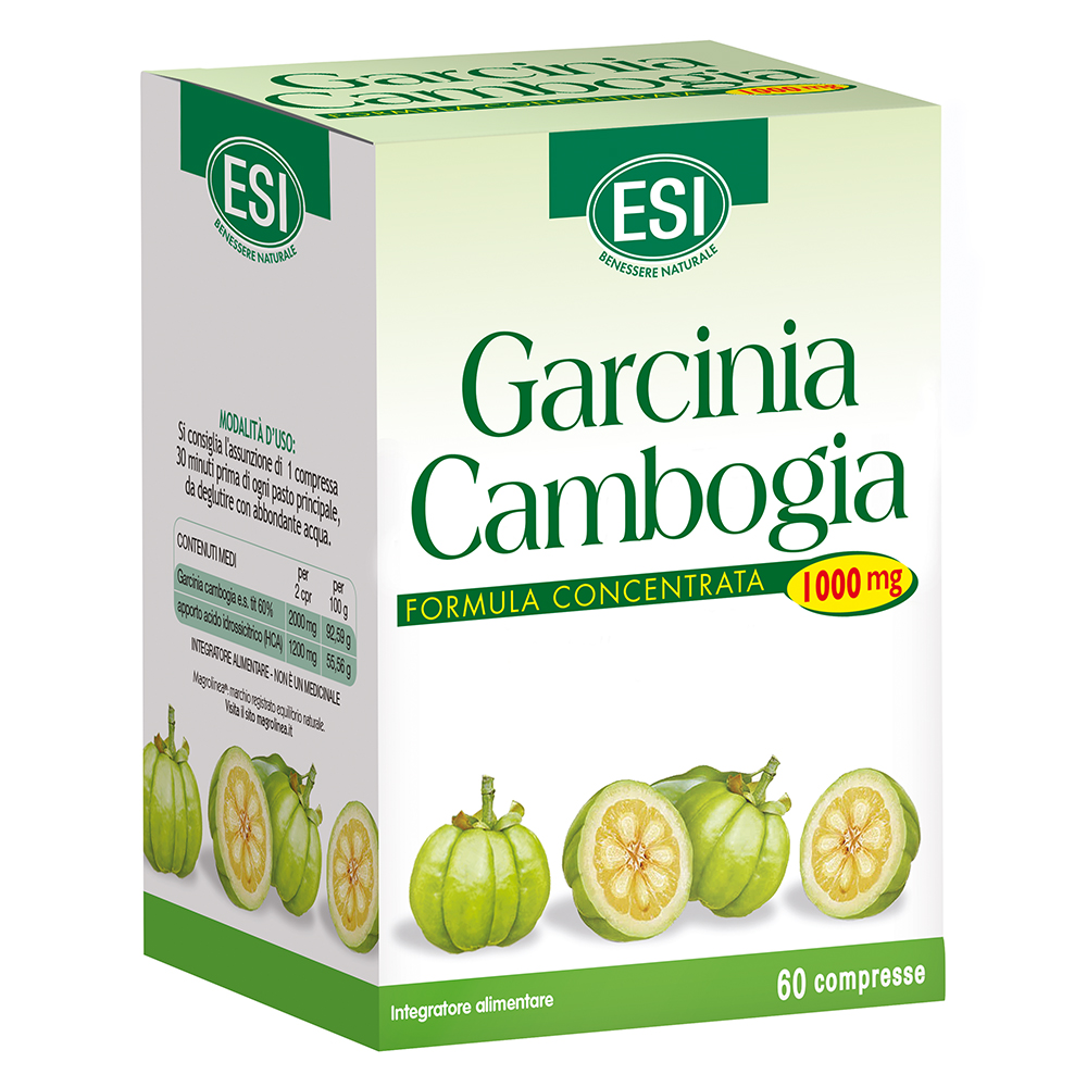 Integratore con garcinia cambogia per il controllo del peso corporeo