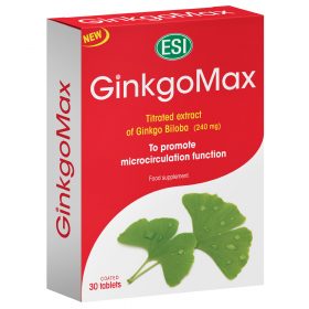 GinkgoMax: integratore naturale che favorisce la funzionalità del microcircolo, la memoria e le funzioni cognitive
