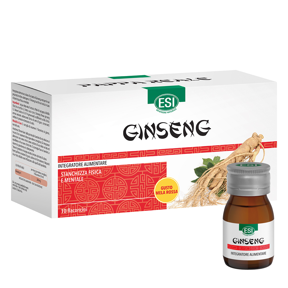 Integratore con ginseng per stanchezza fisica e mentale